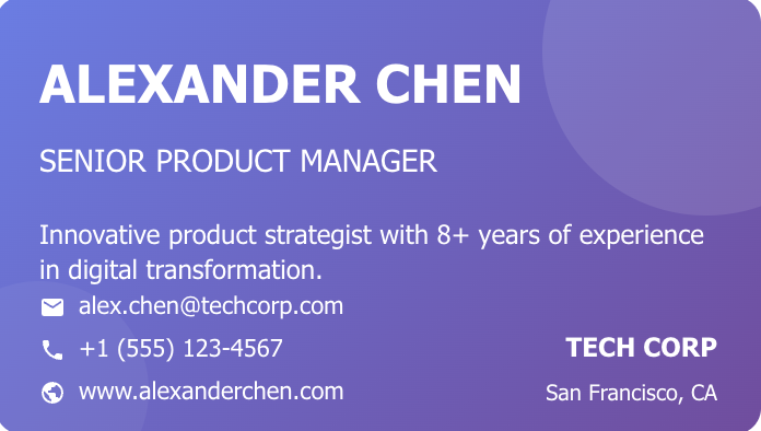 Modern Business Card