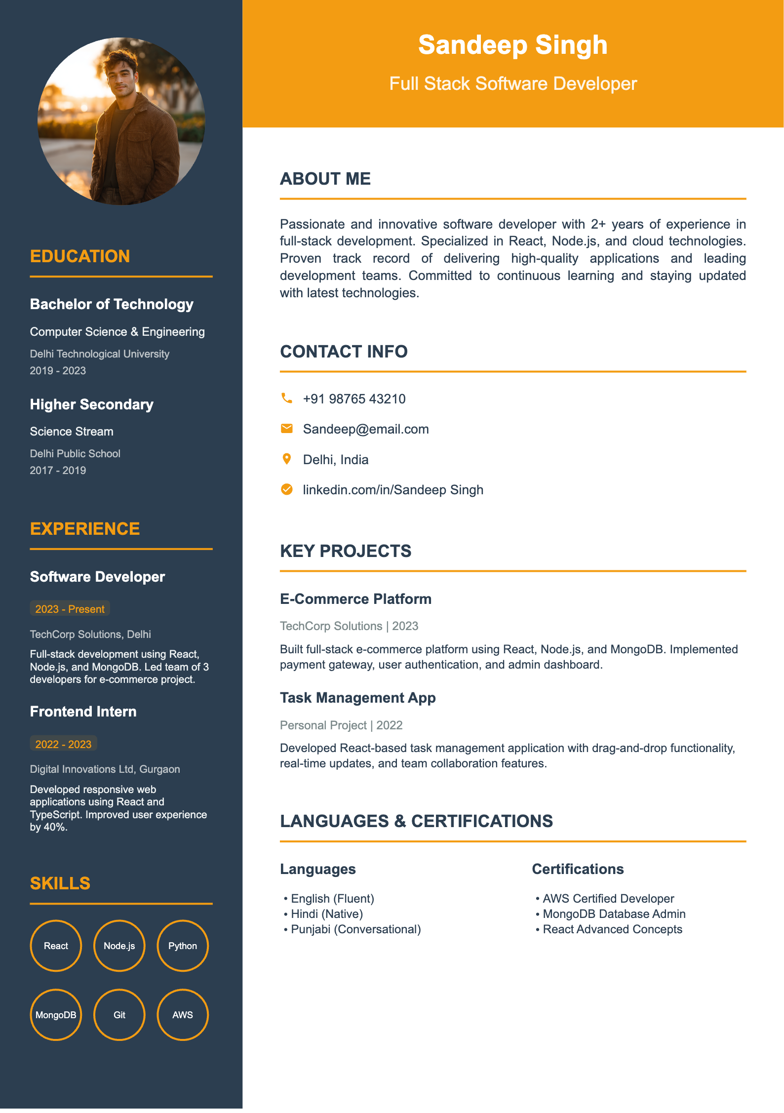 Modern Professional Resume